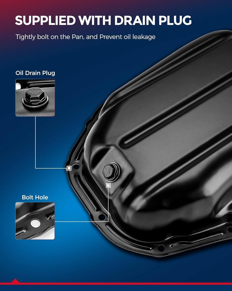 KAX 264-713 Engine Oil Pan, Replacement for Audi A3 Quattro, A3, Q3 Quattro, Q3, S3, TT Quattro, TT, Seat Altea XL, Seat Leon, Arteon, Beetle - Image 5